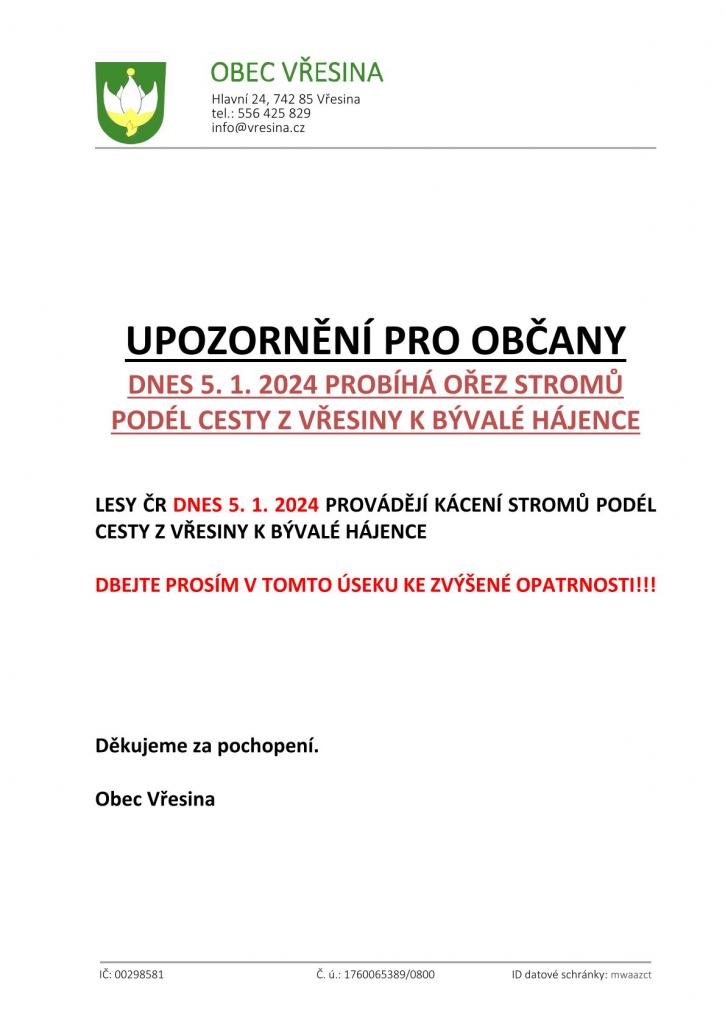 KÁCENÍ STROMŮ