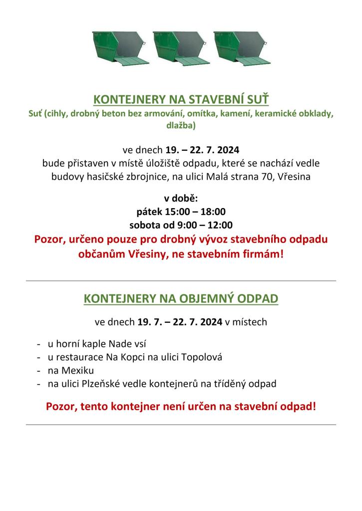 VOK a stavební suť