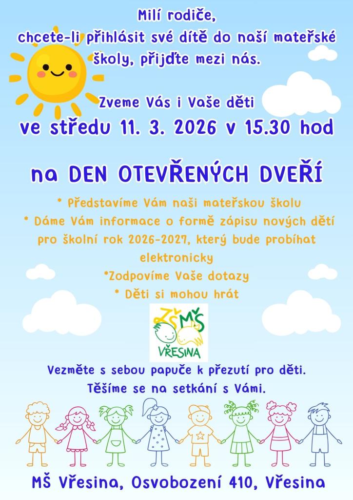 Den otevřených dveří v&nbsp;MŠ