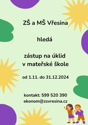 úklid v Mš